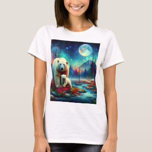 T-shirt Élégance polaire sous le clair de lune