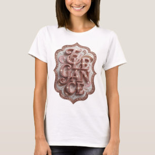 T-shirt Élégance Rose ludique en impression