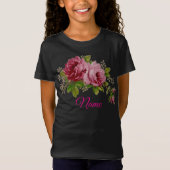 T-Shirt Élégance Rose Rose  (Devant)