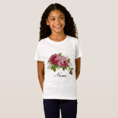 T-Shirt Élégance Rose Rose (Devant entier)