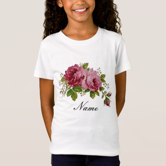 T-Shirt Élégance Rose Rose (Devant)