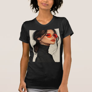 T-shirt Élégance Rouge