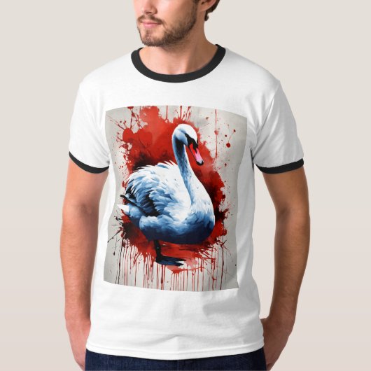 T-shirt Élégance Serene Swan (Devant)