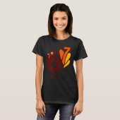 T-shirt Elegant 67 Turkey Bird Six Seven Silhouette Fall S (Devant entier)