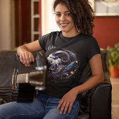 T-shirt Elégant aquarelle Capricorne Zodiac personnalisé n