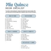 T-shirt Elégant bleu clair Quinceañera - Damas Cadeau pers