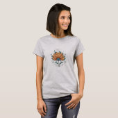 T-shirt "Elegant Bloom : Le cycle de la nature se déplie" (Devant entier)