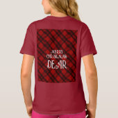 T-shirt Élégant carreau moderne (Dos)