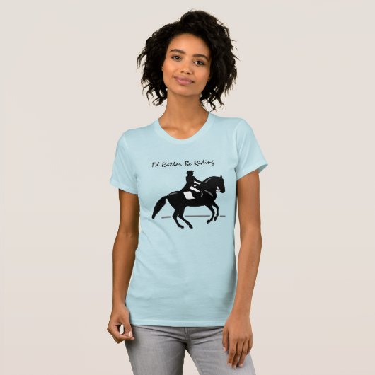 T-shirt Élégant cavalier de pression exécutant Pirouette (Devant entier)