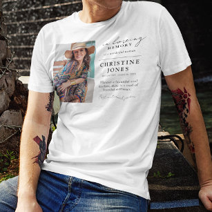 T-shirt Élégant dans la mémoire amoureuse Hommage funérair