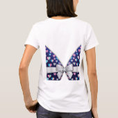 T-shirt Elégant design moderne Bow and Heart Speckles (Dos)