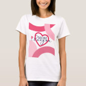 T-shirt Elegant design texte Maman I Love You With Heart (Devant)