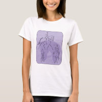 Élégant Dressage Cheval Design en violet