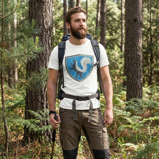 T-shirt Élégant Emblème Skunk Faune Inspiré Crest