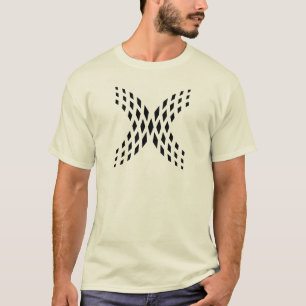 T-shirt Élégant et Classique Monogramme Lettre X Pixel