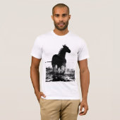 T-shirt Élégant et tendance Art Pop Moderne Courant Cheval (Devant entier)