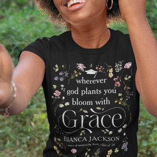 T-shirt Élégant Fleur sauvage 'Bloom with Grace'