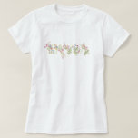 T-shirt élégant floral mariage printemps MARIÉE Cadeau de<br><div class="desc">***ce design fait partie d'une collection***</div>