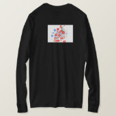 T-shirt Elegant Flower and Leaves Artwork | Minimal  (Design dos)