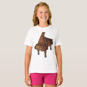 T-shirt Elégant Grand Piano Music Amateurs de design (Devant entier)