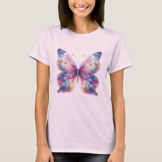 T-shirt Élégant Imaginaire papillon Tee (Devant)