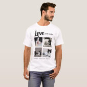 T-shirt élégant | J'aime mon | Cat | Photo (Devant entier)