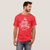 T-shirt Élégant M. et Mme Script Couples Noël (Devant entier)