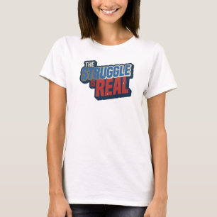 T-shirt Élégant marine IMAGINEZ LA LUTTE Fashion imprimé