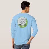 T-shirt Élégant minimaliste Golf Monogramme Conception (Dos entier)