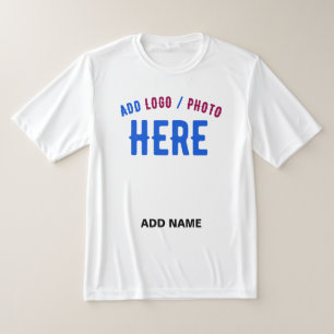 T-SHIRT ÉLÉGANT MODERNE PERSONNALISABLE BLANC MARQUE VÉRIF
