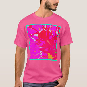 T-shirt Élégant Motif Abstrait rose