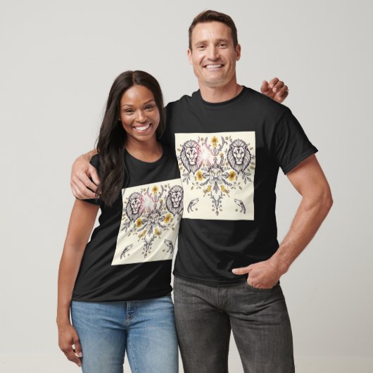 T-shirt Elégant Motifs Animaux Motif Une faune complexe (Unisexe)