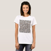 T-shirt Élégant Parties scintillant d'or Motif Leopard (Devant entier)