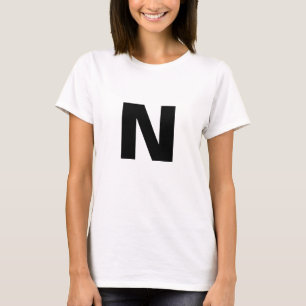 T-shirt élégant personnalisé avec monogramme - Cad