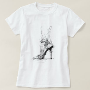 T-shirt Elégant pied à talon élevé - Style féminin