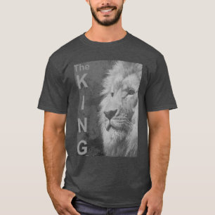 T-shirt Élégant Pop Art moderne Lion Chef Modèle Hommes