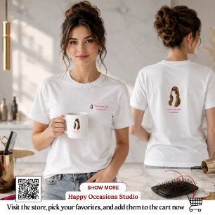 T-shirt élégant pour coiffeur minimaliste