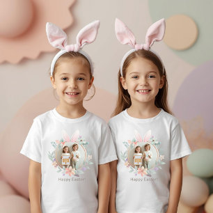T-shirt élégant pour enfants avec photo de Pâques