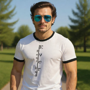 T-shirt élégant pour la fête des pères, meilleur p