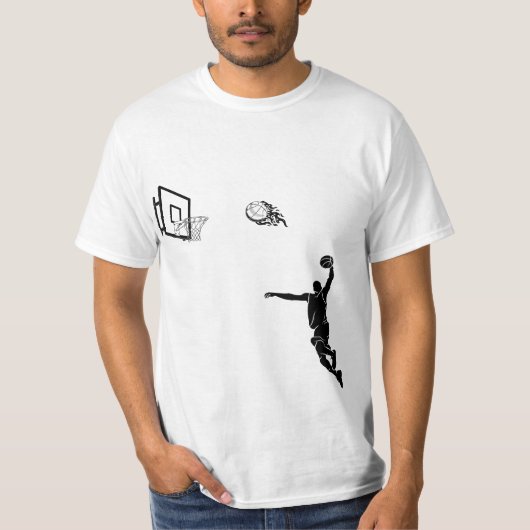 T-shirt élégant pour les amateurs de basket (Devant)