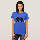 T-shirt Élégant script Mama Bear (Devant entier)