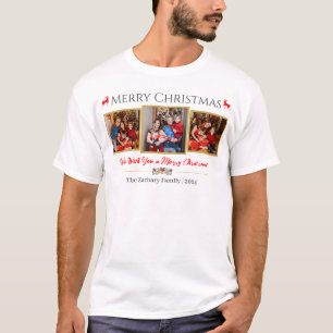 T-shirt Élégant Script moderne Famille de Noël 3 Photo