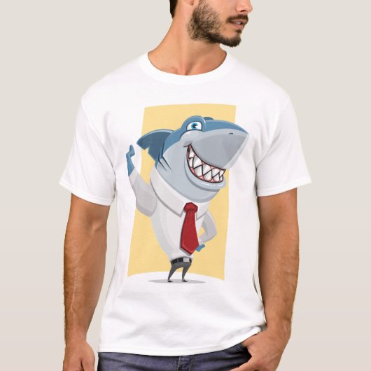 T-Shirt Elegant shark (Voorkant)