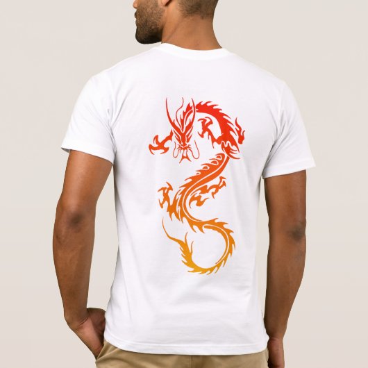 T-shirt élégant tatouage dragon (Dos)