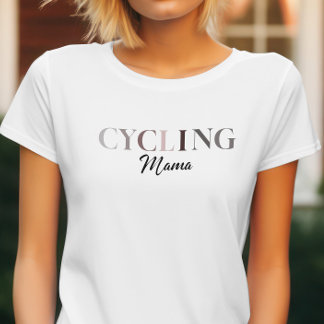 T-shirt Elégant vélo maman pour maman Mère amoureux cyclis