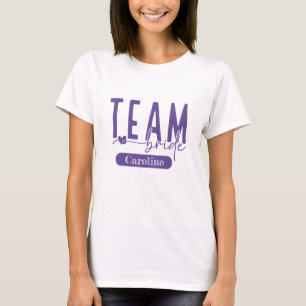 T-shirt élégant violet personnalisable pour l'équi
