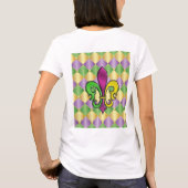 T-shirt Elégante Chemise Design Mardi Gras Fleur De Lis (Dos)