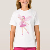 T-shirt Élégante Fée De Ballerina Rose Pour Les Amateurs D (Devant)