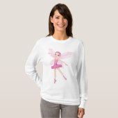 T-shirt Élégante Fée De Ballerina Rose Pour Les Amateurs D (Devant entier)