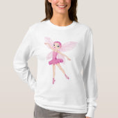 T-shirt Élégante Fée De Ballerina Rose Pour Les Amateurs D (Devant)